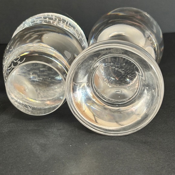 Set of 2 Vicke Lindstrand Kosta Crystal Owls - Signed f 15 & LG 2458 Sweden - Picture 5 of 8